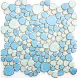 Mosani MOS12-0401 carreau Mosaique Bleu, Vert