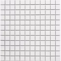 Mosani MOS18D-0101, Mosaique, Vitrocéramique, Blanc, Intérieure, Rectangle, 298 mm