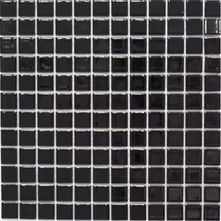Mosani MOS18D-0301, Mosaique, Vitrocéramique, Noir, Intérieure, Rectangle, 298 mm