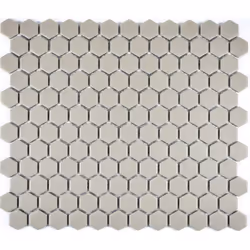 Mosani MOS11A-0202-R10, Mosaique, Verre, Gris, Intérieure, Rectangle, 260 mm