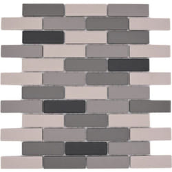 Mosani MOS26-0206-R10 carreau Mosaique Gris, Beige