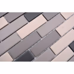 Mosani MOS26-0206-R10 carreau Mosaique Gris, Beige
