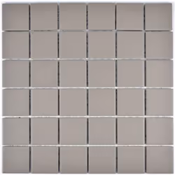 Mosani MOS14-1202, Mosaique, Verre, Gris, Intérieure, Rectangle, 298 mm