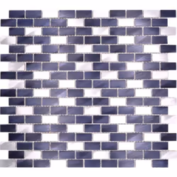 Mosani MOS48-0208, Mosaique, Métal, Noir, Intérieure, Rectangle, 306 mm
