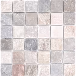 Mosani MOS36-0204, Mosaique, Gris, Beige, Intérieure, Rectangle, 305 mm, 305 mm
