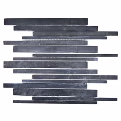 Mosani MOS34-0225, Mosaique, Noir, Intérieure, Rectangle, 300 mm, 300 mm