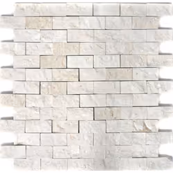 Mosani MOS29-49248, Mosaique, Blanc, Intérieure, Rectangle, 305 mm, 290 mm