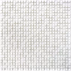 Mosani MOS140-07W, Mosaique, Verre, Blanc, Intérieure, Rectangle, 305 mm