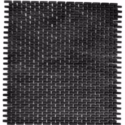 Mosani MOS140-B21B, Mosaique, Verre, Noir, Intérieure, Rectangle, 275 mm