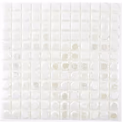 Mosani MOS350-12, Mosaique, Verre, Blanc, Intérieure, Rectangle, 315 mm