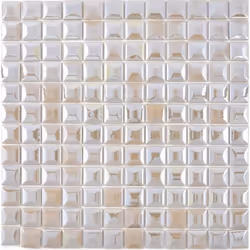 Mosani MOS350-24, Mosaique, Verre, Beige, Intérieure, Rectangle, 315 mm