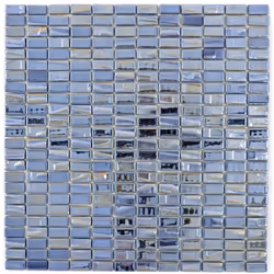 Mosani MOS355-09, Mosaique, Verre, Noir, Intérieure, Rectangle, 315 mm