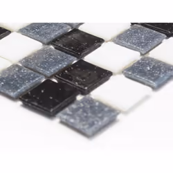 Mosani MOS52-0302 carreau Mosaique Noir, Gris, Blanc
