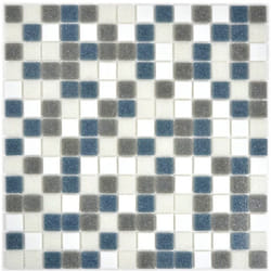 Mosani MOS210-P001625 carreau Mosaique Gris, Blanc