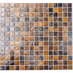 Mosani MOS54-1306, Mosaique, Verre, Marron, Intérieure, Rectangle, 327 mm