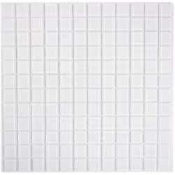 Mosani MOS63-0101, Mosaique, Verre, Blanc, Intérieure, Rectangle, 300 mm