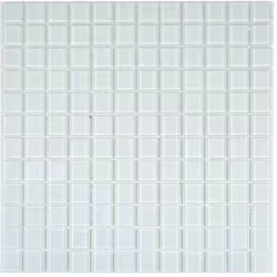 Mosani MOS63-0102, Mosaique, Verre, Blanc, Intérieure, Rectangle, 300 mm