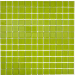 Mosani MOS63-0507, Mosaique, Verre, Vert, Intérieure, Rectangle, 300 mm