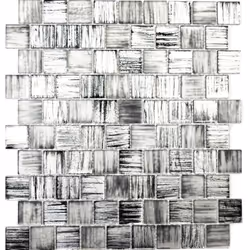 Mosani MOS68-CF41, Mosaique, Verre, Noir, Intérieure, Rectangle, 286 mm