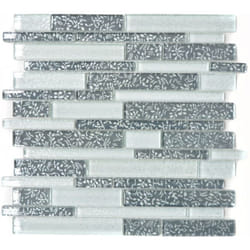 Mosani MOS86-8CFL carreau Mosaique Gris, Blanc