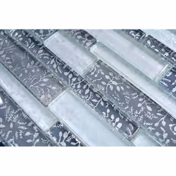 Mosani MOS86-8CFL carreau Mosaique Gris, Blanc