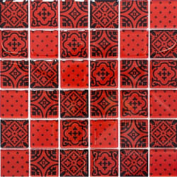 Mosani MOS78B-0902 carreau Mosaique Rouge