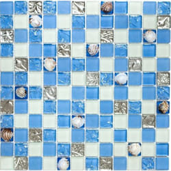 Mosani MOS82B-0104 carreau Mosaique Bleu