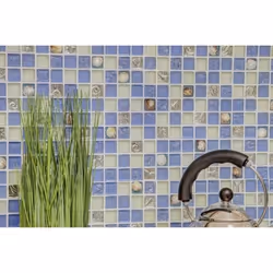 Mosani MOS82B-0104 carreau Mosaique Bleu