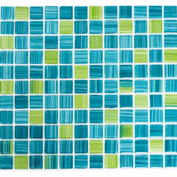 Mosani MOS64-0509, Mosaique, Verre, Vert, Intérieure, Rectangle, 327 mm