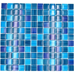 Mosani MOS74-0409 carreau Mosaique Bleu