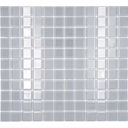 Mosani MOS60-0204, Mosaique, Verre, Gris, Intérieure, Rectangle, 327 mm