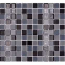 Mosani MOS62-0208, Mosaique, Verre, Noir, Intérieure, Rectangle, 327 mm