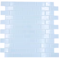 Mosani MOS66-0102, Mosaique, Verre, Blanc, Intérieure, Rectangle, 322 mm