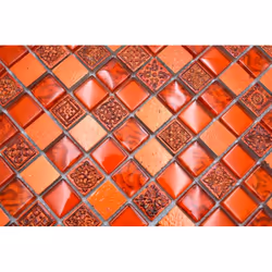 Mosani MOS83-CB30 carreau Mosaique Rouge