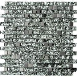 Mosani MOS87-MV728 carreau Mosaique Gris, Vert