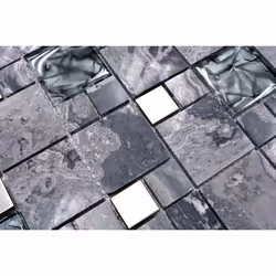 Mosani MOS88-0204 carreau Mosaique Gris