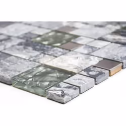 Mosani MOS88-0204 carreau Mosaique Gris