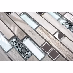 Mosani MOS86-0108 carreau Mosaique Blanc