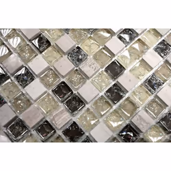 Mosani MOS92-1052 carreau Mosaique Gris, Vert