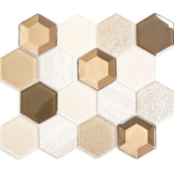 Mosani MOS11E-77 carreau Mosaique Beige