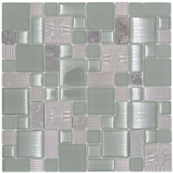 Mosani MOS88-MC669 carreau Mosaique Gris