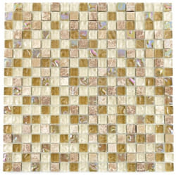 Mosani MOS92-1213 carreau Mosaique Beige, Marron