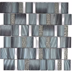 Mosani MOS88-0002, Mosaique, Métal, Gris, Intérieure, Rectangle, 297 mm