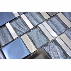 Mosani MOS88-0017 carreau Mosaique Argent