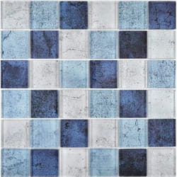 Mosani MOS88-0044 carreau Mosaique Bleu