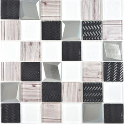 Mosani MOS88-1717 carreau Mosaique Argent