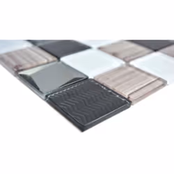 Mosani MOS88-1717 carreau Mosaique Argent