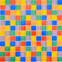 Mosani MOS88-1235, Mosaique, Verre, Multicolore, Intérieure, Rectangle, 300 mm