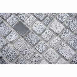 Mosani MOS85-0203 carreau Mosaique Noir, Gris