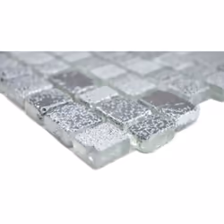 Mosani MOS85-0203 carreau Mosaique Noir, Gris